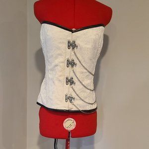 luvsecretlingerie 22 Double Steel Boned Waist Training Brocade Overbust Corset